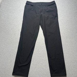 Lululemon Pants Mens 34x31 Black Chino ABC Pant Classic Mid Rise Four Way Stretc